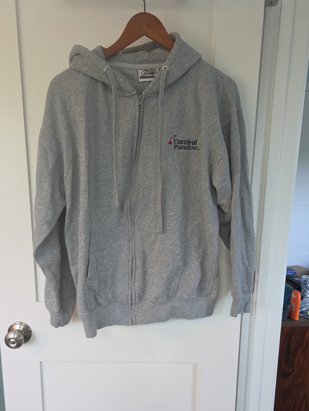 Coconuts by Matisse Gray Zip-Up Hoodie with Carnival Paradise Logo